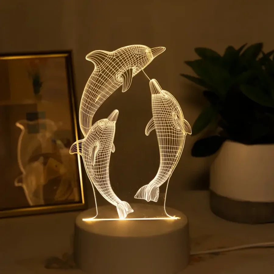 Dancing Dolphin Night Light