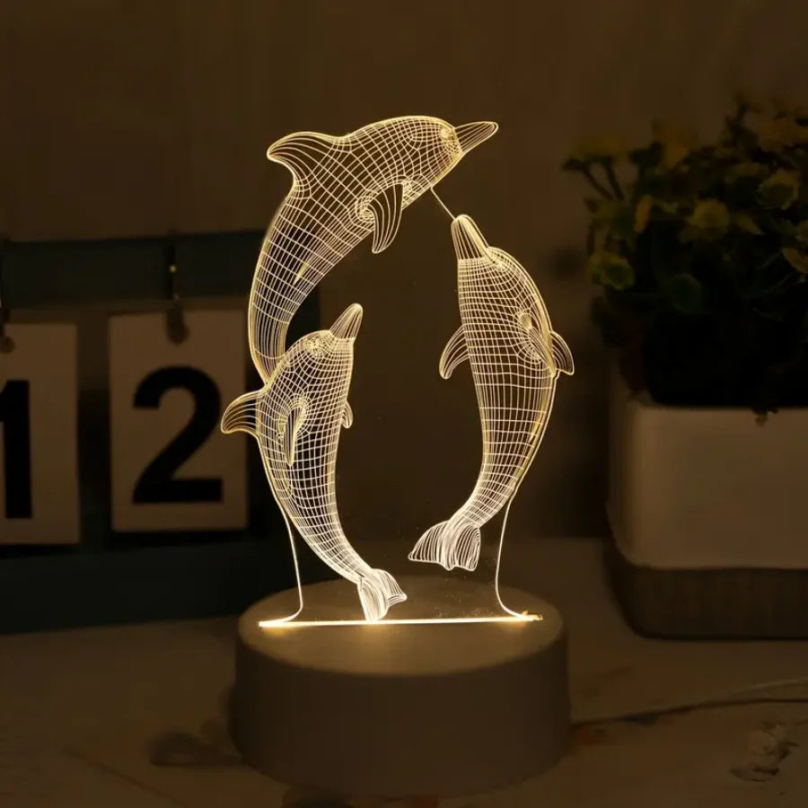 Dancing Dolphin Night Light