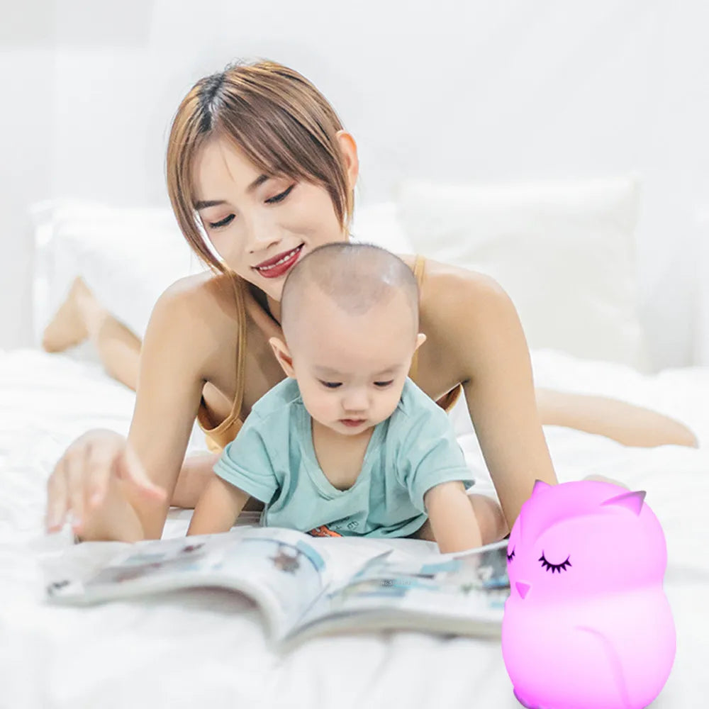 Owl Night Light with Remote