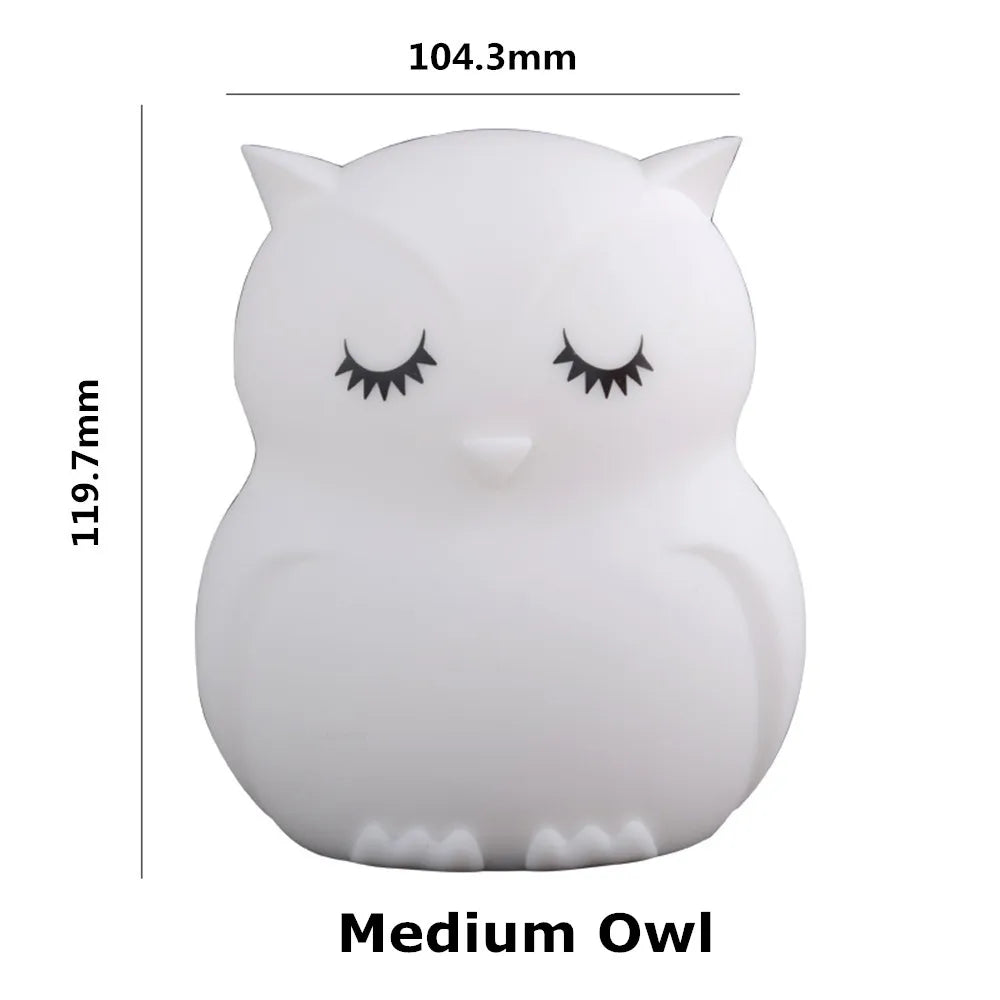 Owl Night Light with Remote