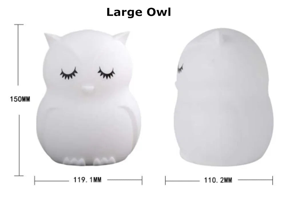 Owl Night Light with Remote