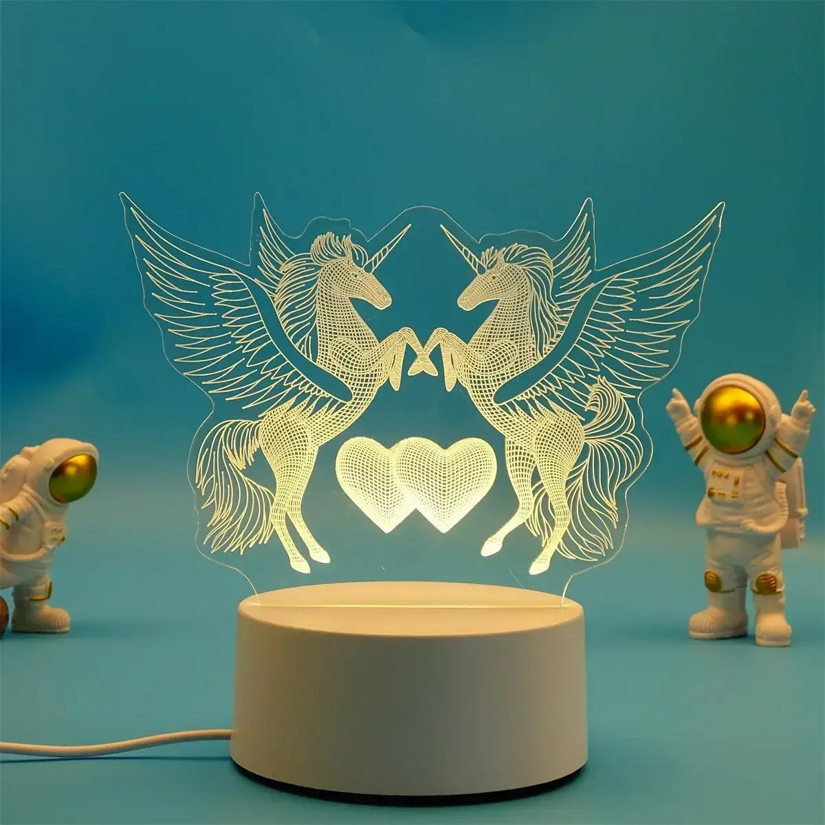 Romantic Heart Acrylic Lamp