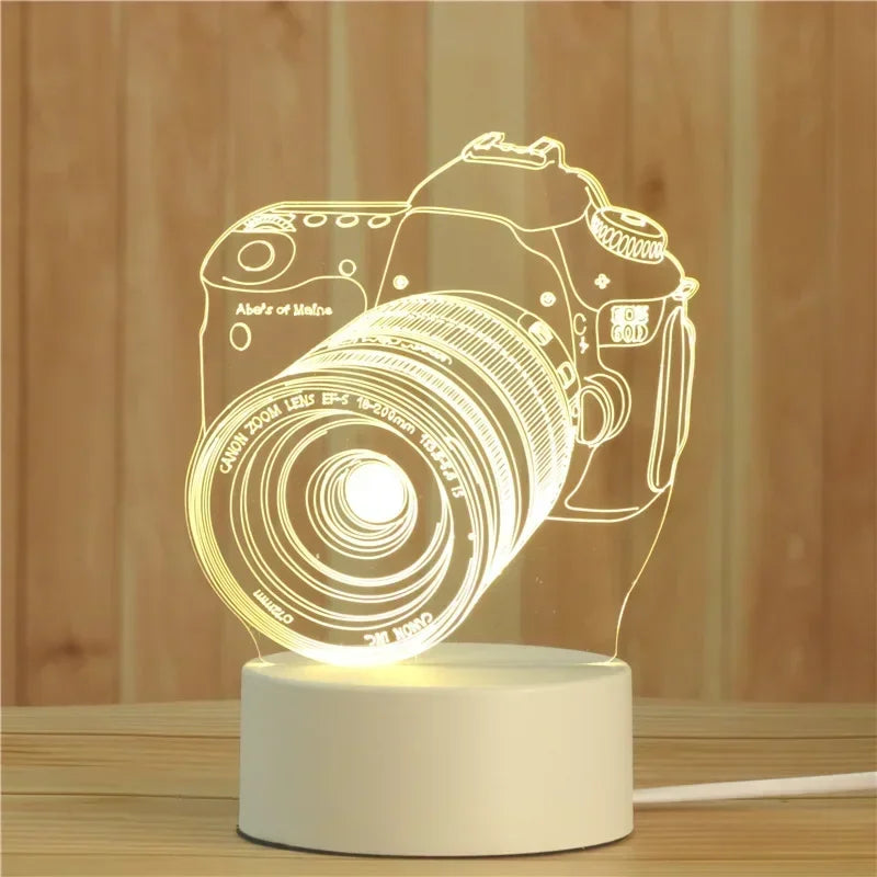 Romantic Heart Acrylic Lamp