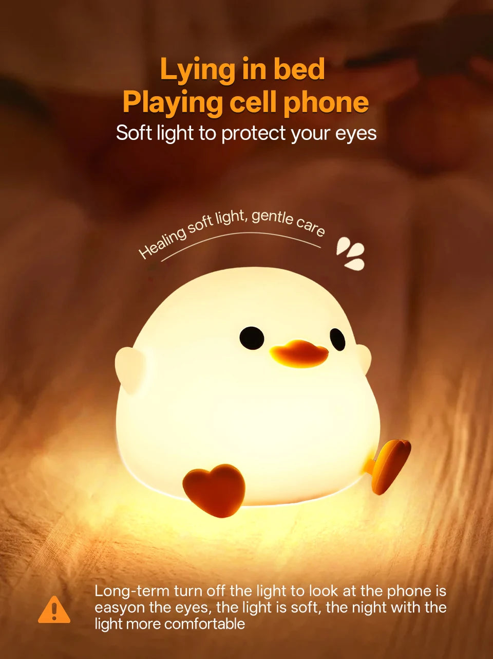 Silicone Duck Touch Light
