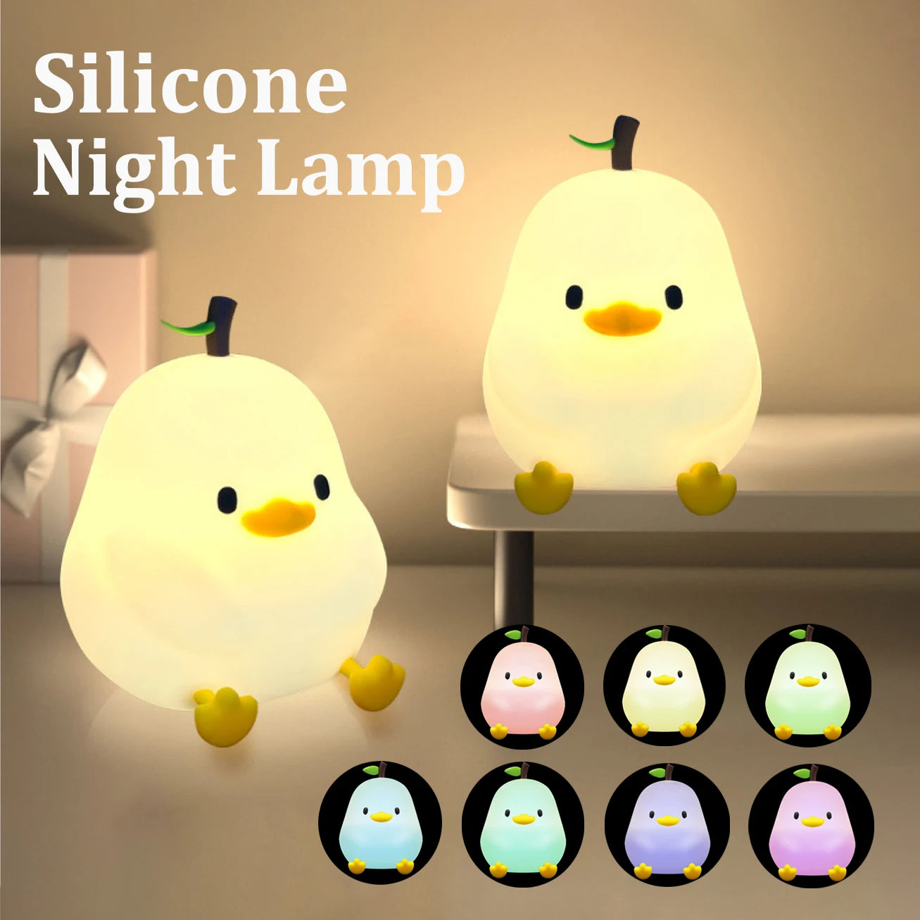 Silicone Duck Touch Light