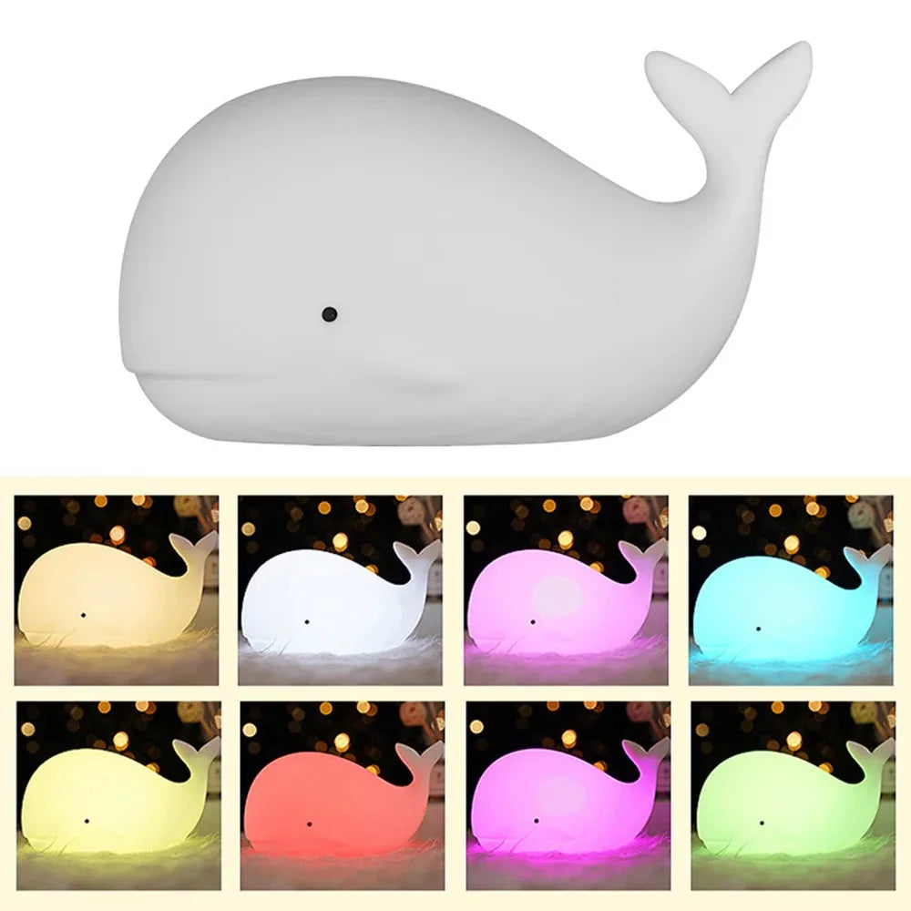Cartoon Whale Night Light