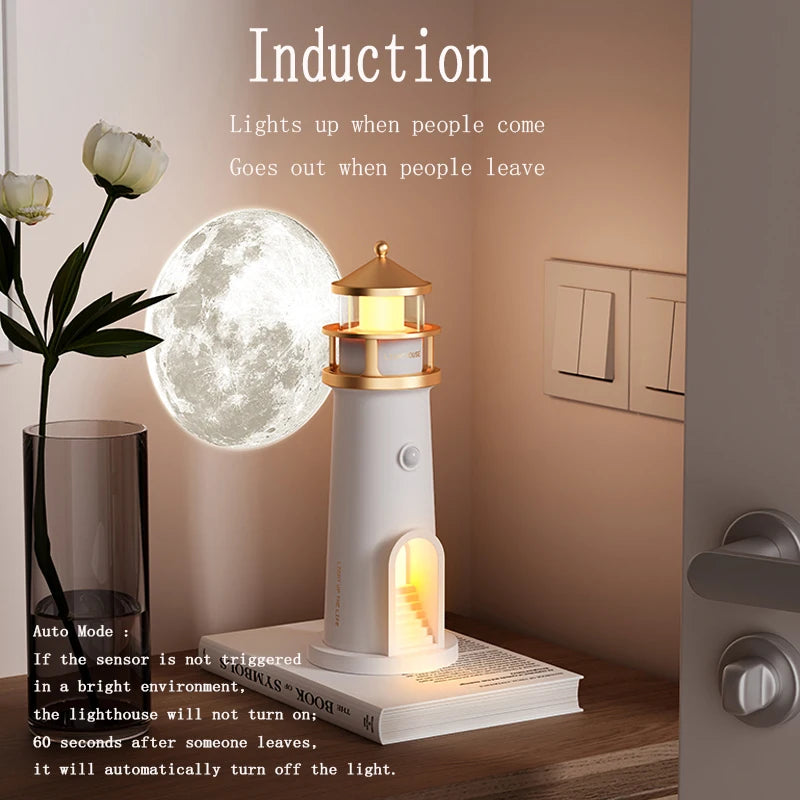 Moon Lighthouse Projection Lamp