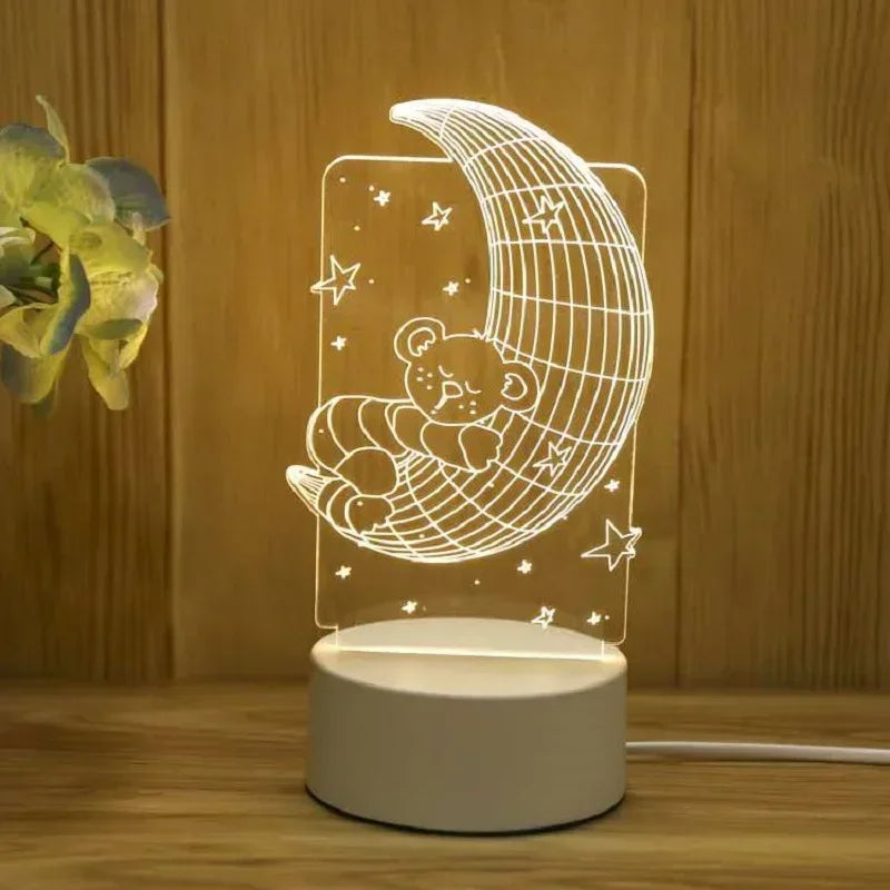 Romantic Heart Acrylic Lamp