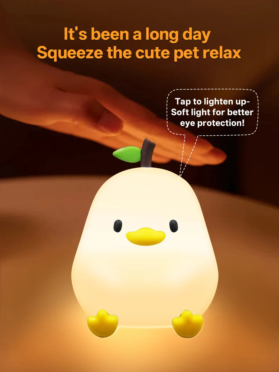 Silicone Duck Touch Light