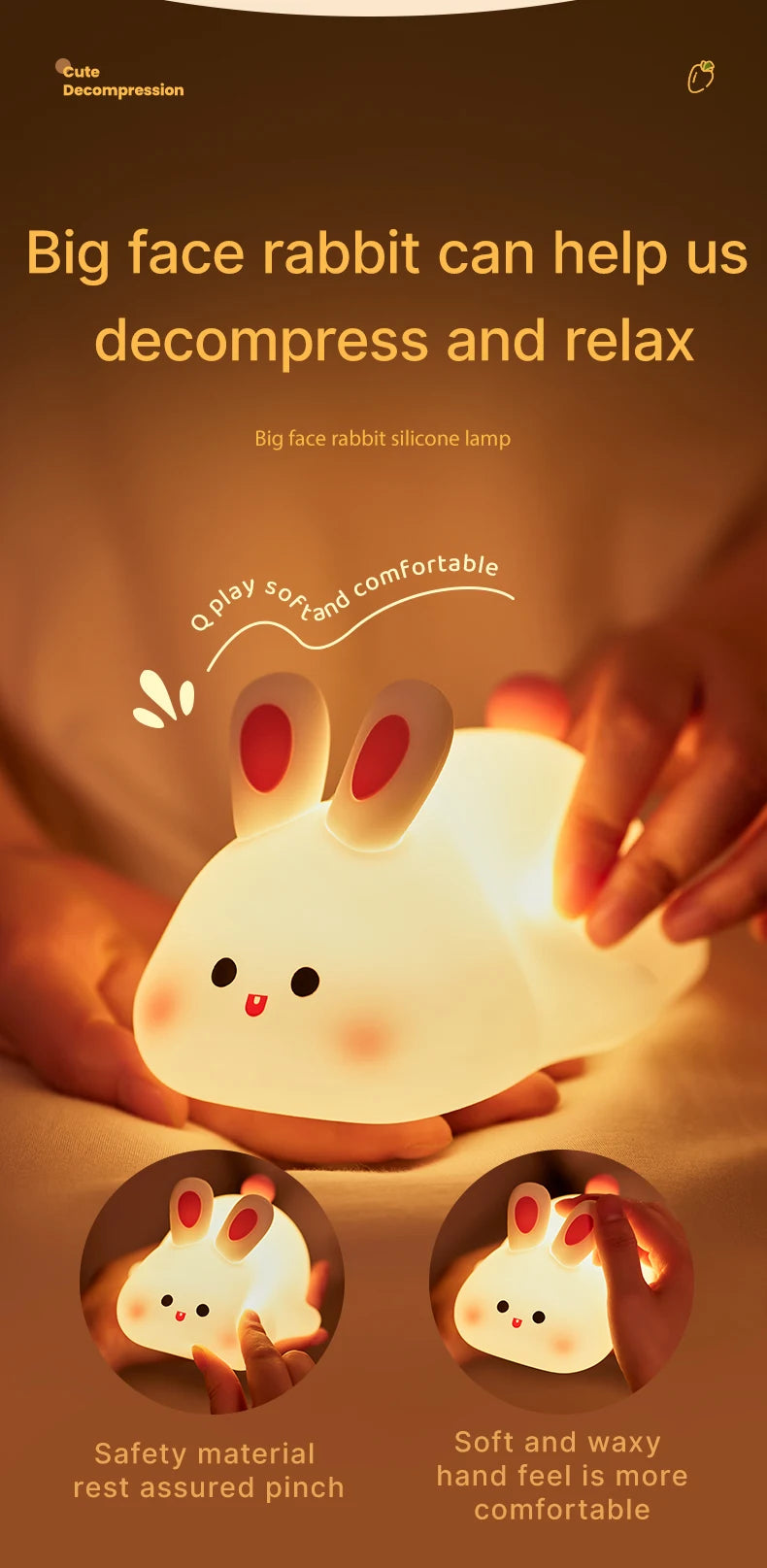 Big-Face Bunny Night Light