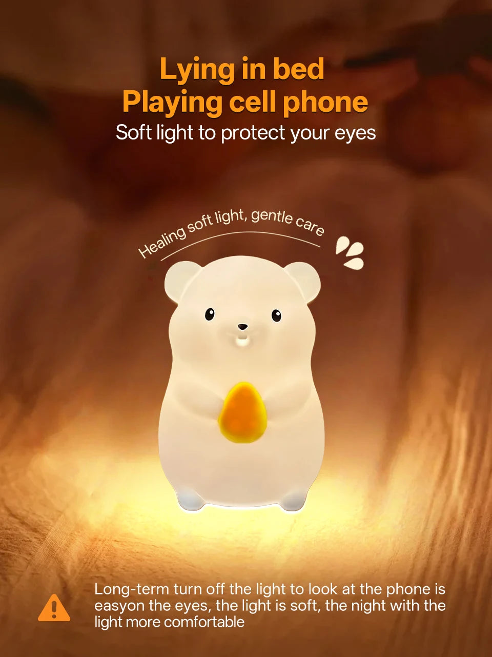 Silicone Duck Touch Light