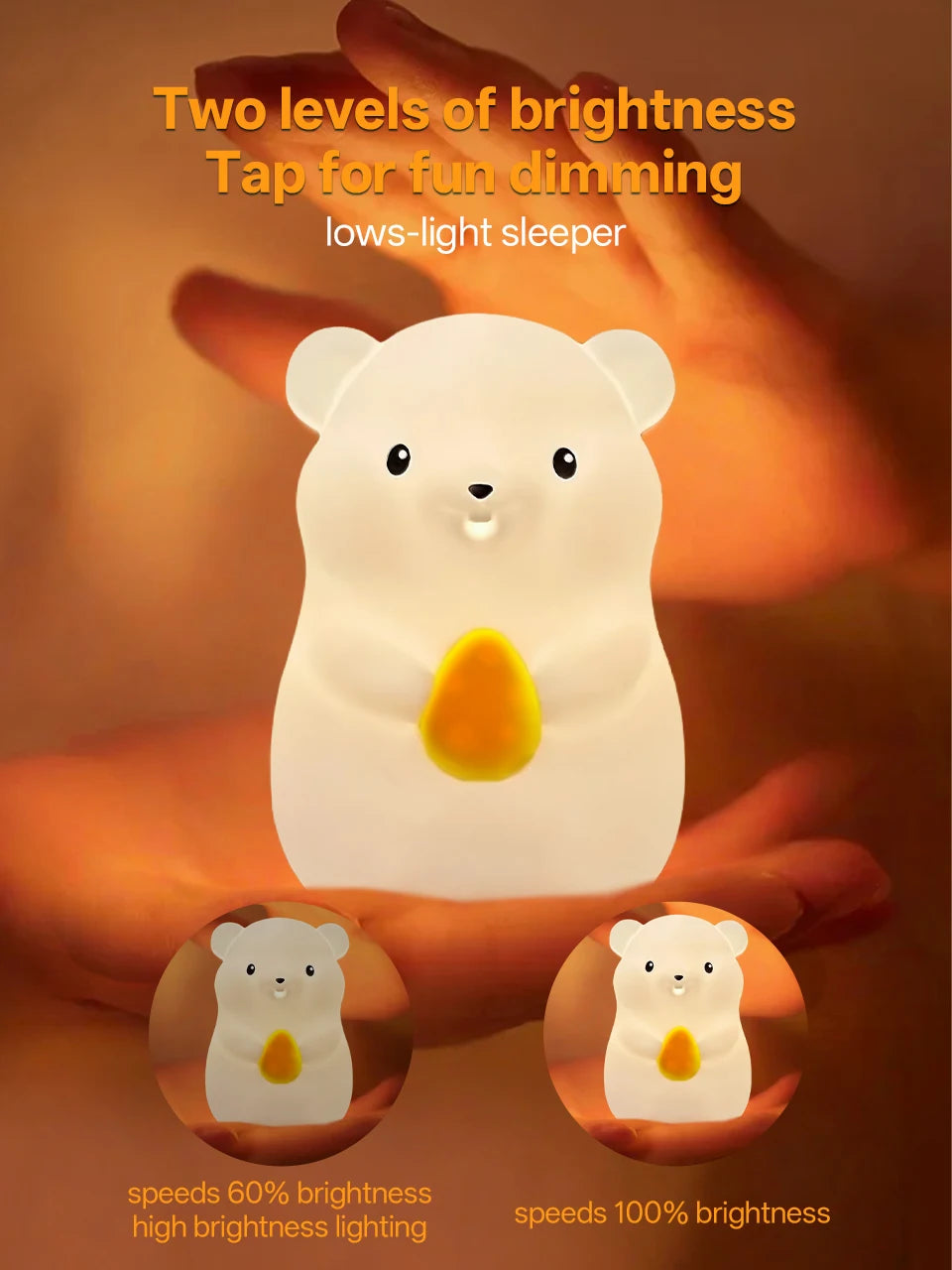 Silicone Duck Touch Light