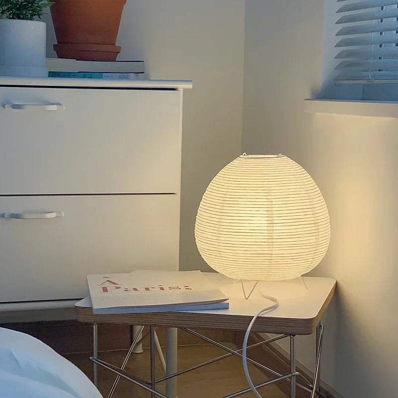 Japanese Rice-Paper Lantern Lamp