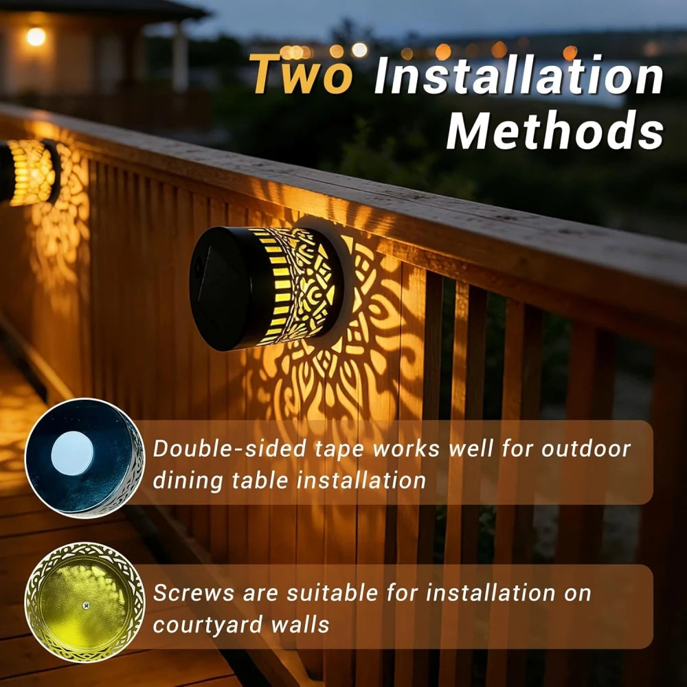 Solar Peony Wall Lantern