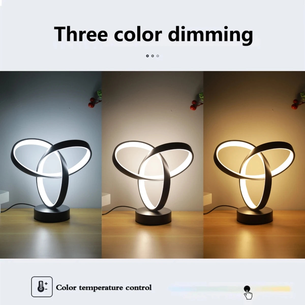 Tri-Colour Modern Art Desk Lamp