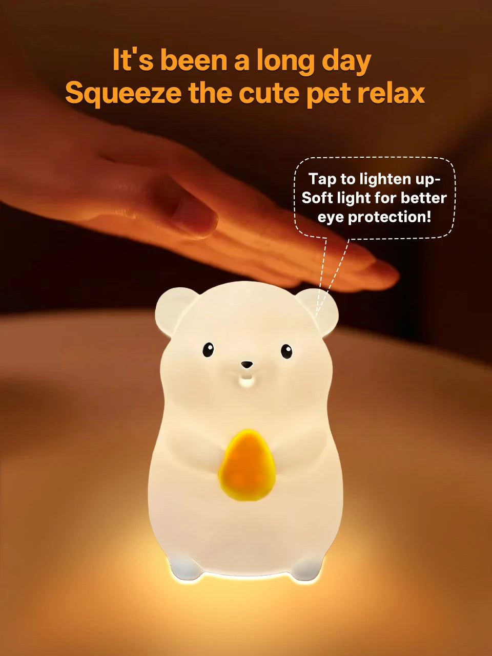 Silicone Duck Touch Light