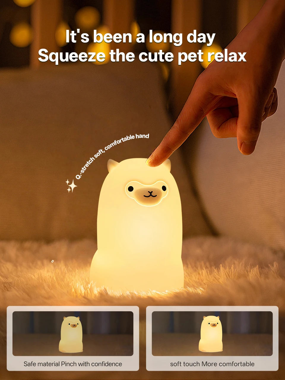 Silicone Duck Touch Light