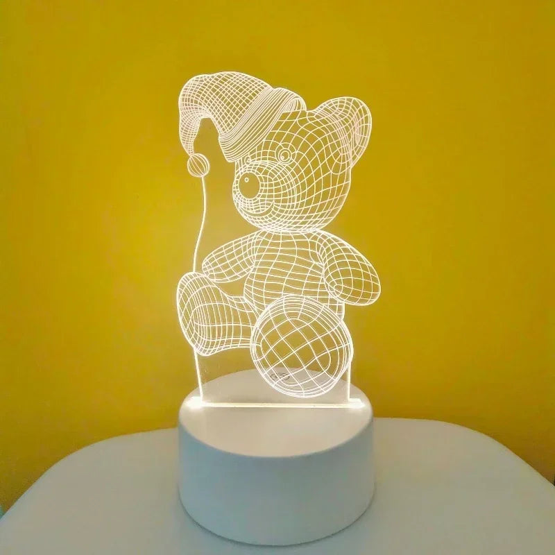 Romantic Heart Acrylic Lamp