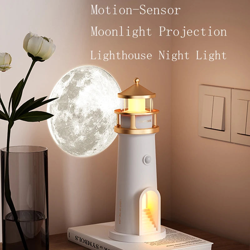 Moon Lighthouse Projection Lamp