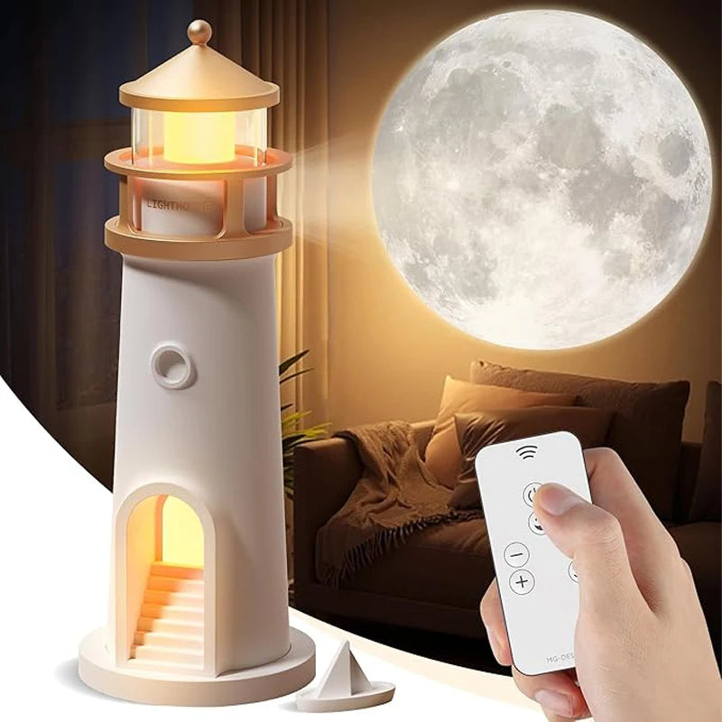 Moon Lighthouse Projection Lamp