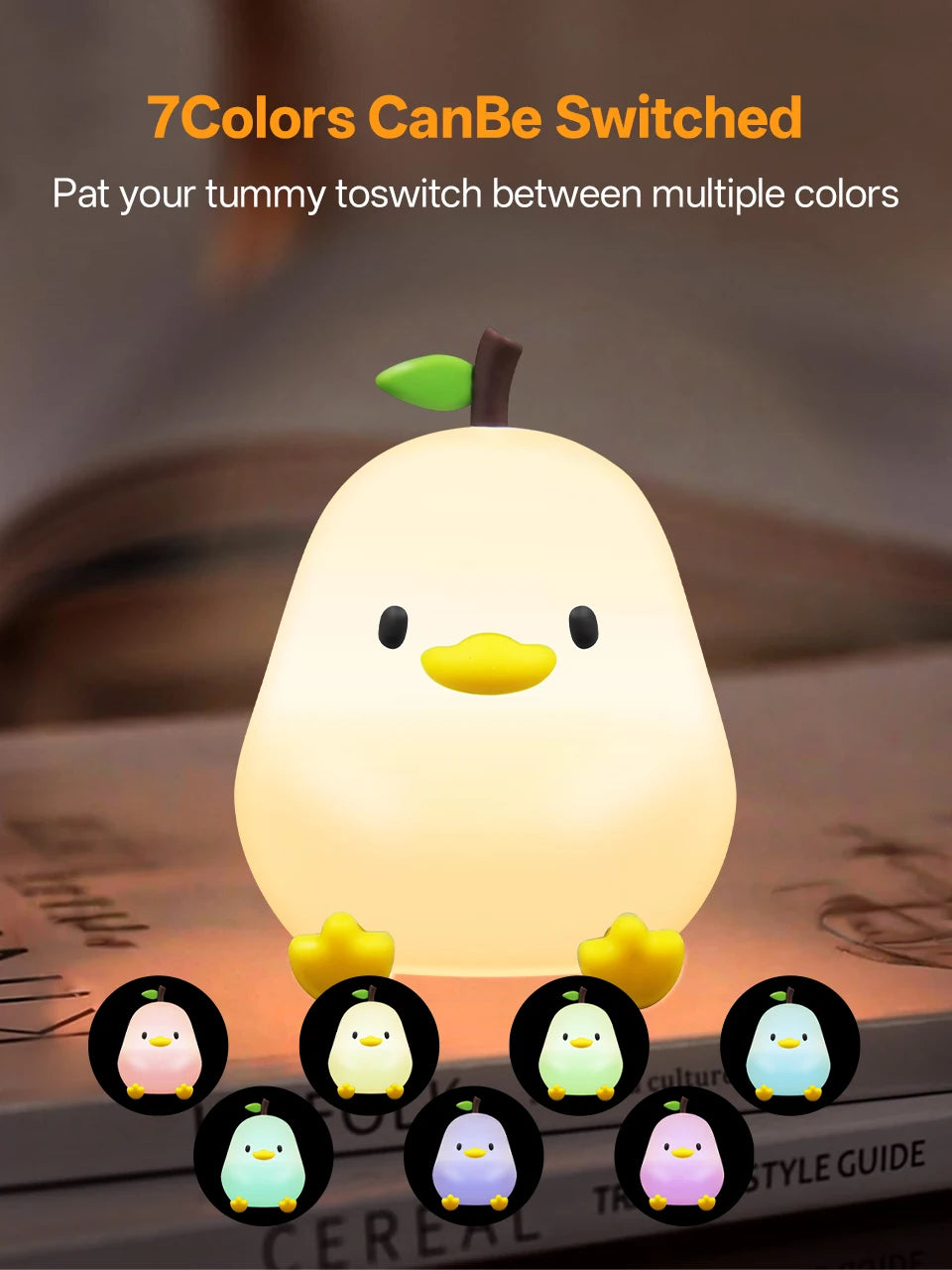 Silicone Duck Touch Light