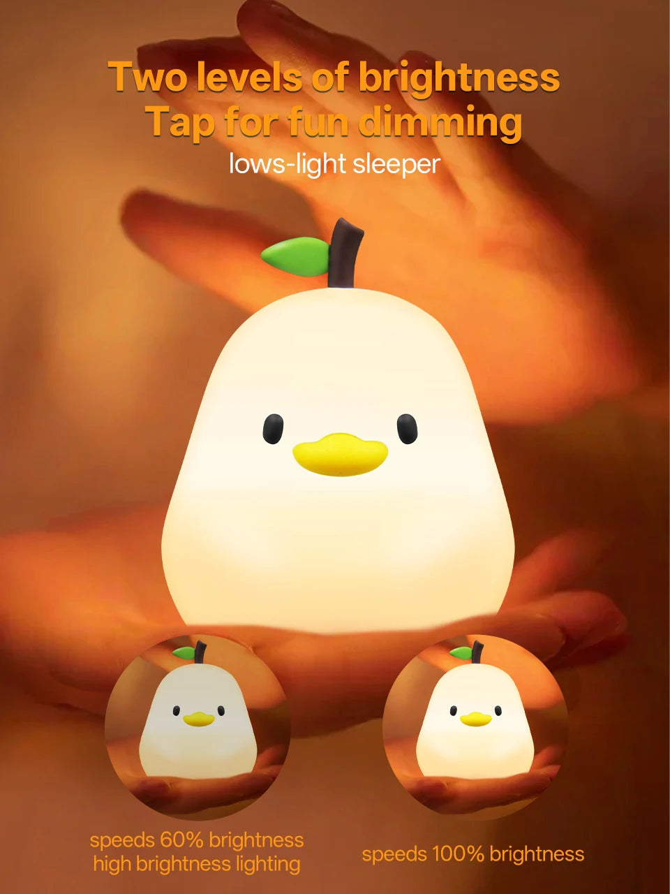 Silicone Duck Touch Light