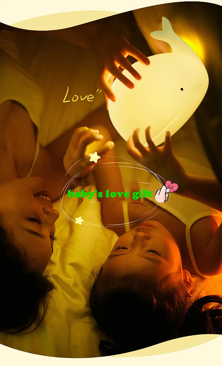 Cartoon Whale Night Light