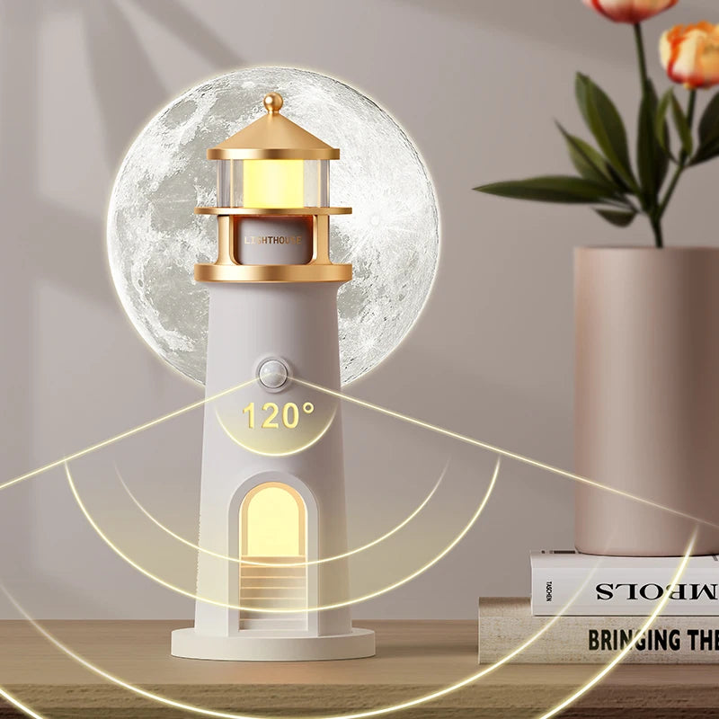 Moon Lighthouse Projection Lamp