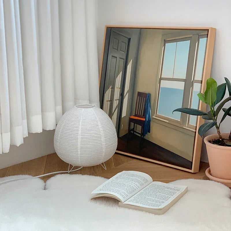 Japanese Rice-Paper Lantern Lamp