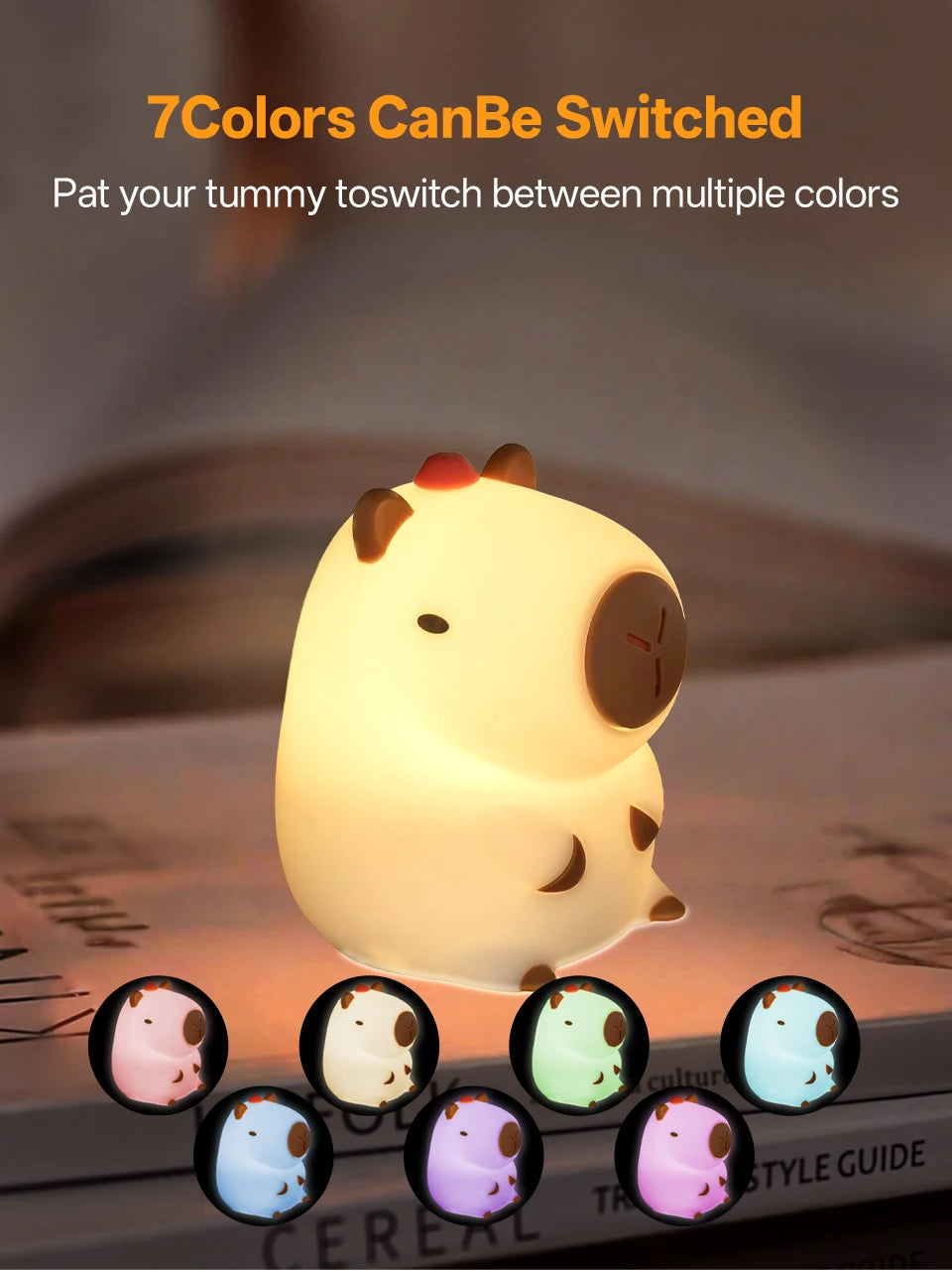 Silicone Duck Touch Light