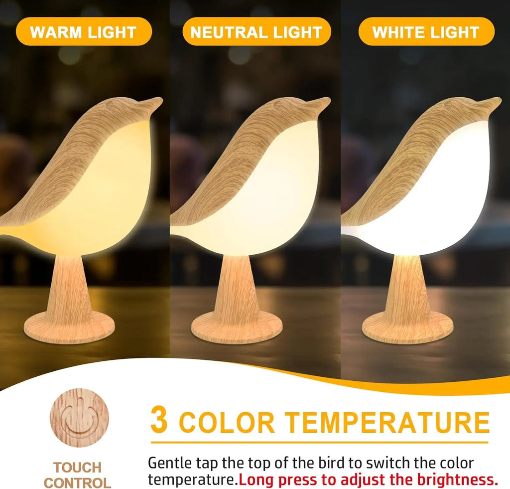 Art Deco Bird Touch Lamp