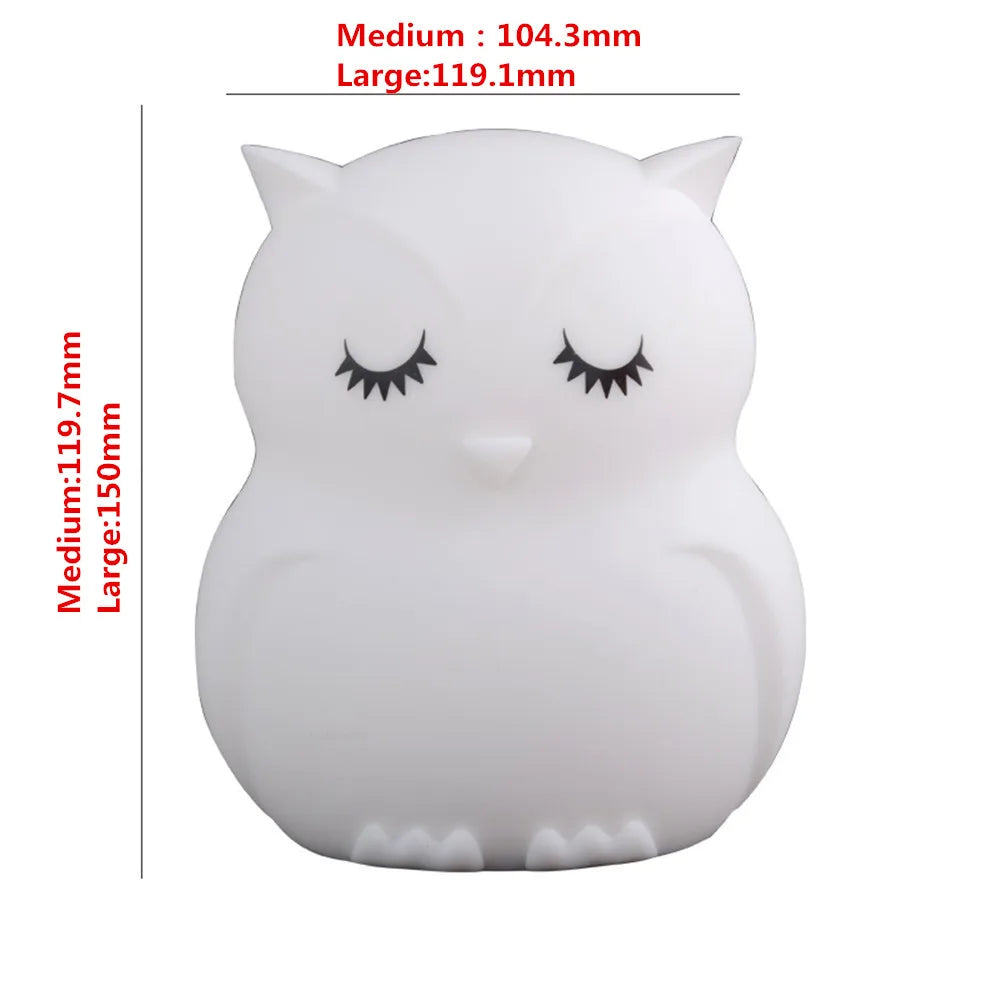 Owl Night Light with Remote