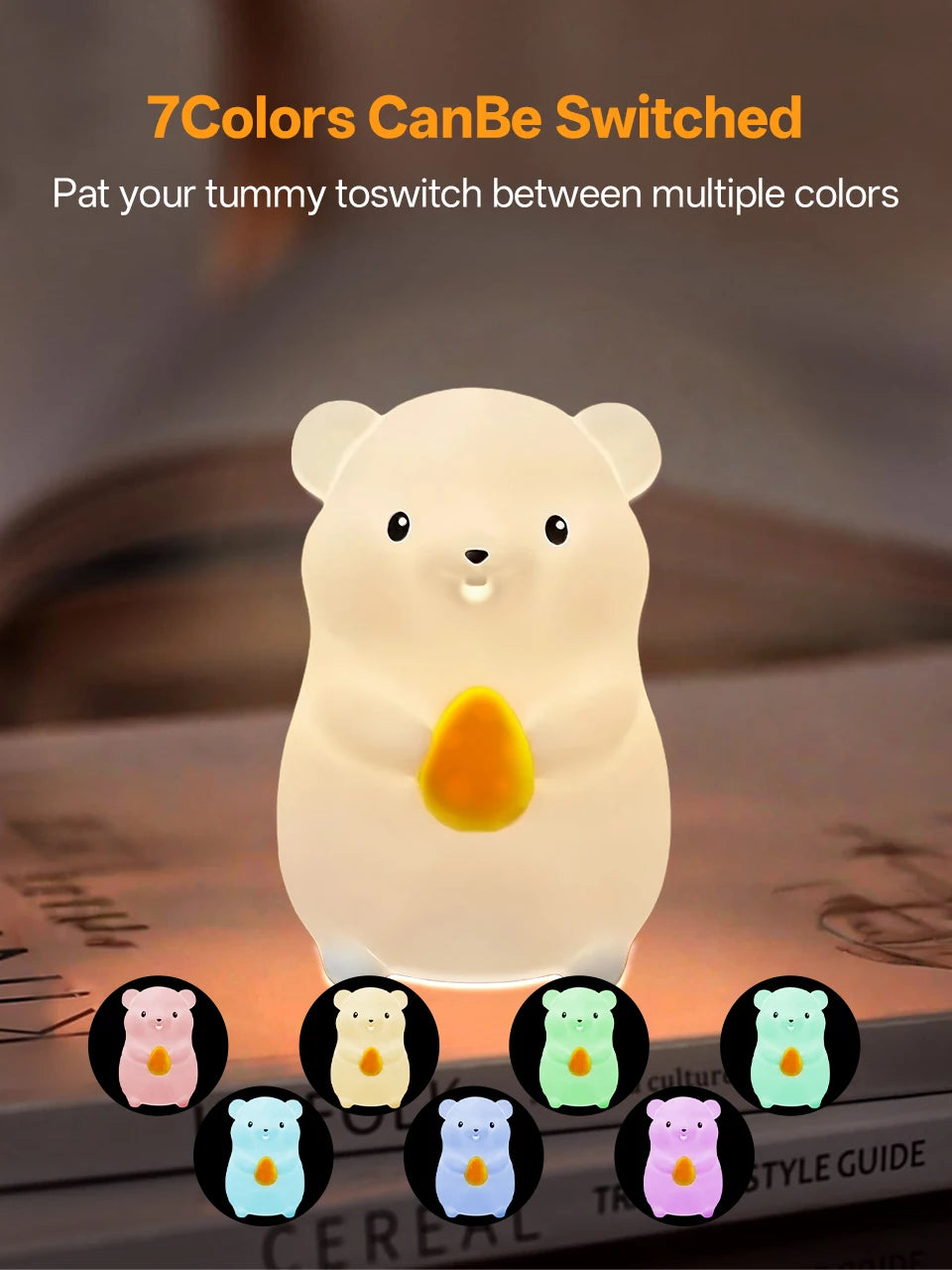 Silicone Duck Touch Light