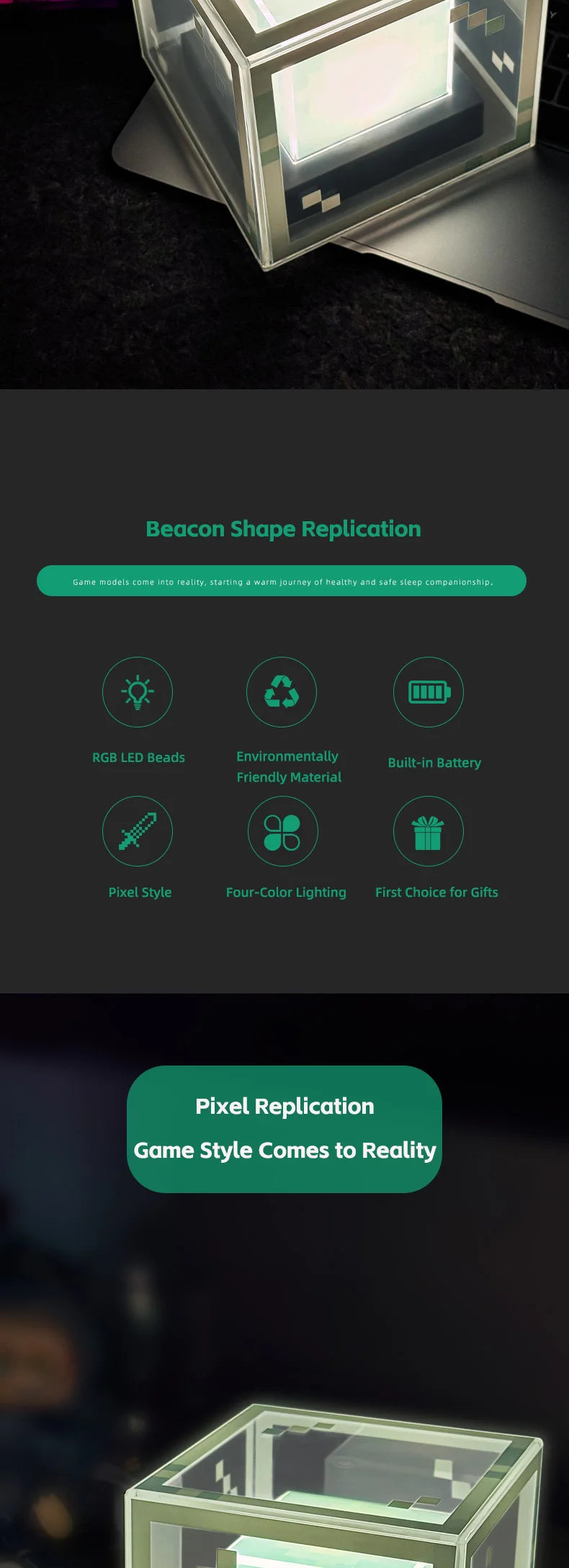 Pixel Beacon Desk Lamp