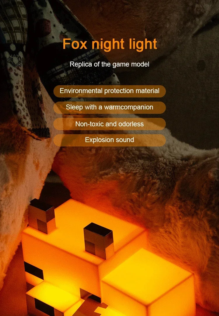 Blocky Fox Desk Lamp