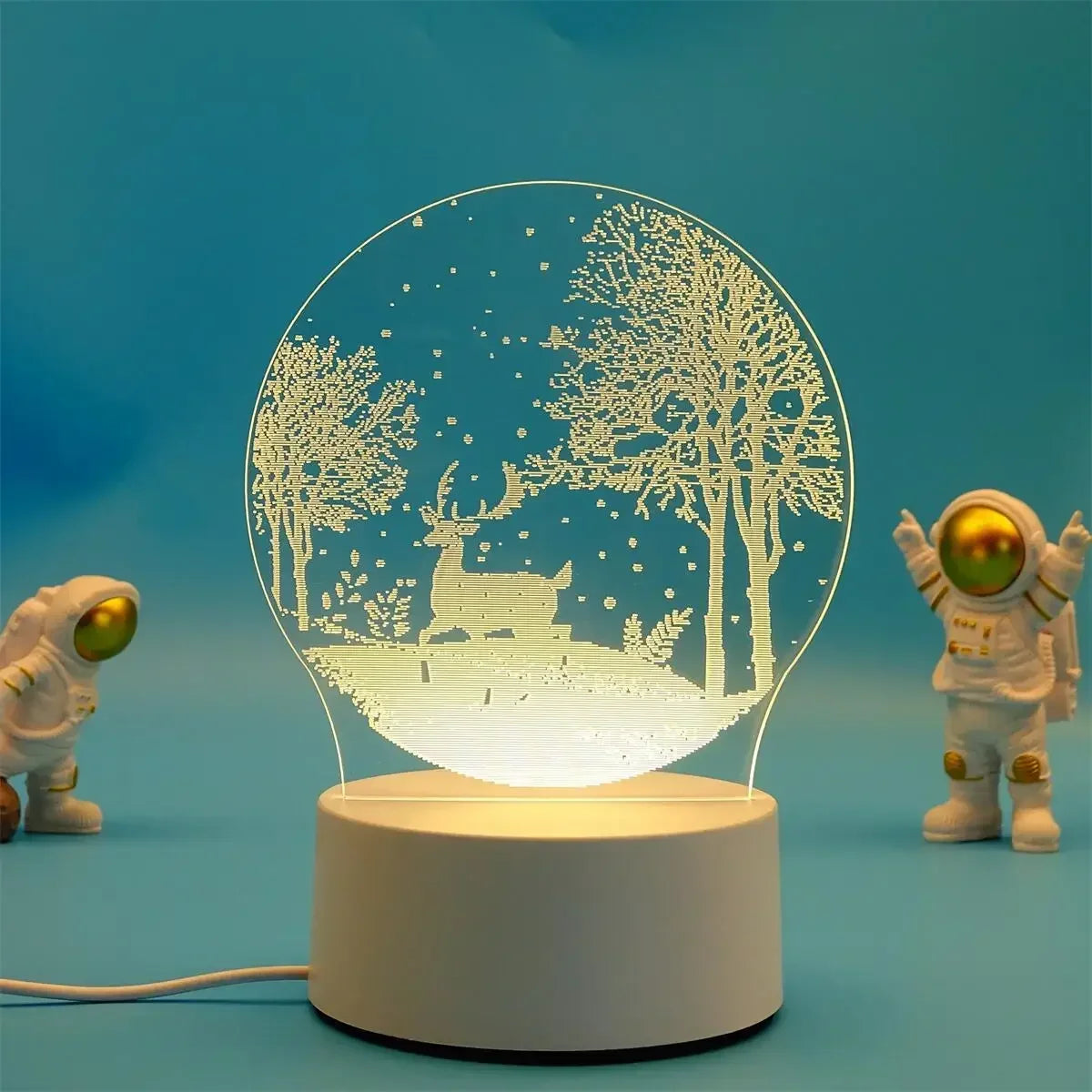 Romantic Heart Acrylic Lamp