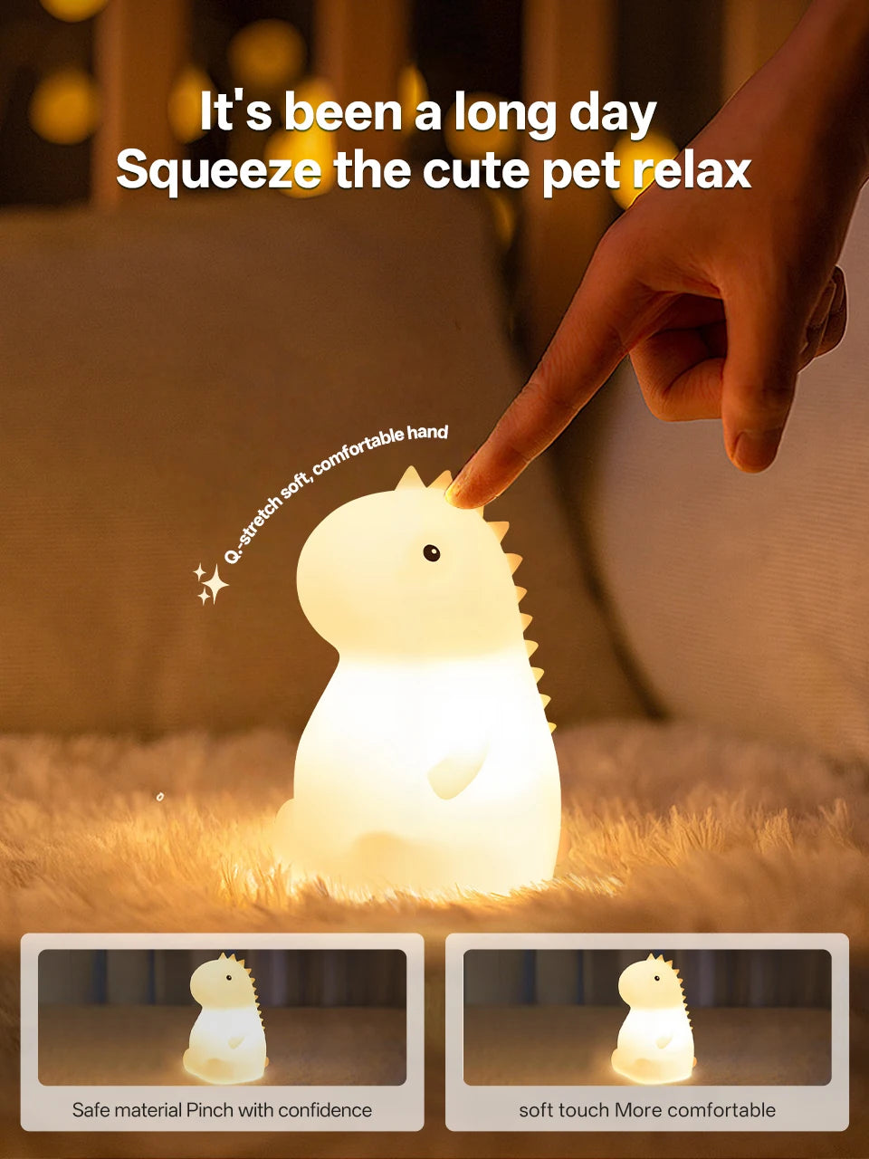 Silicone Duck Touch Light