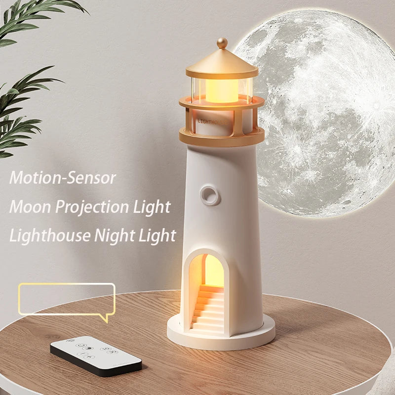 Moon Lighthouse Projection Lamp