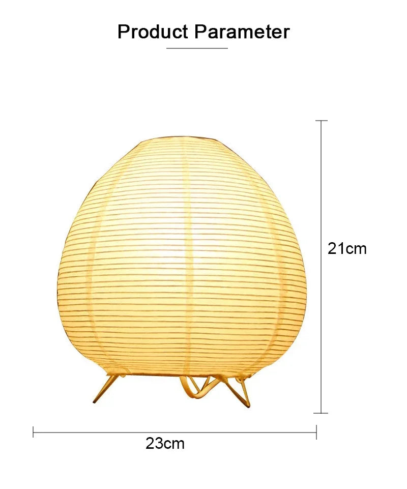 Japanese Rice-Paper Lantern Lamp