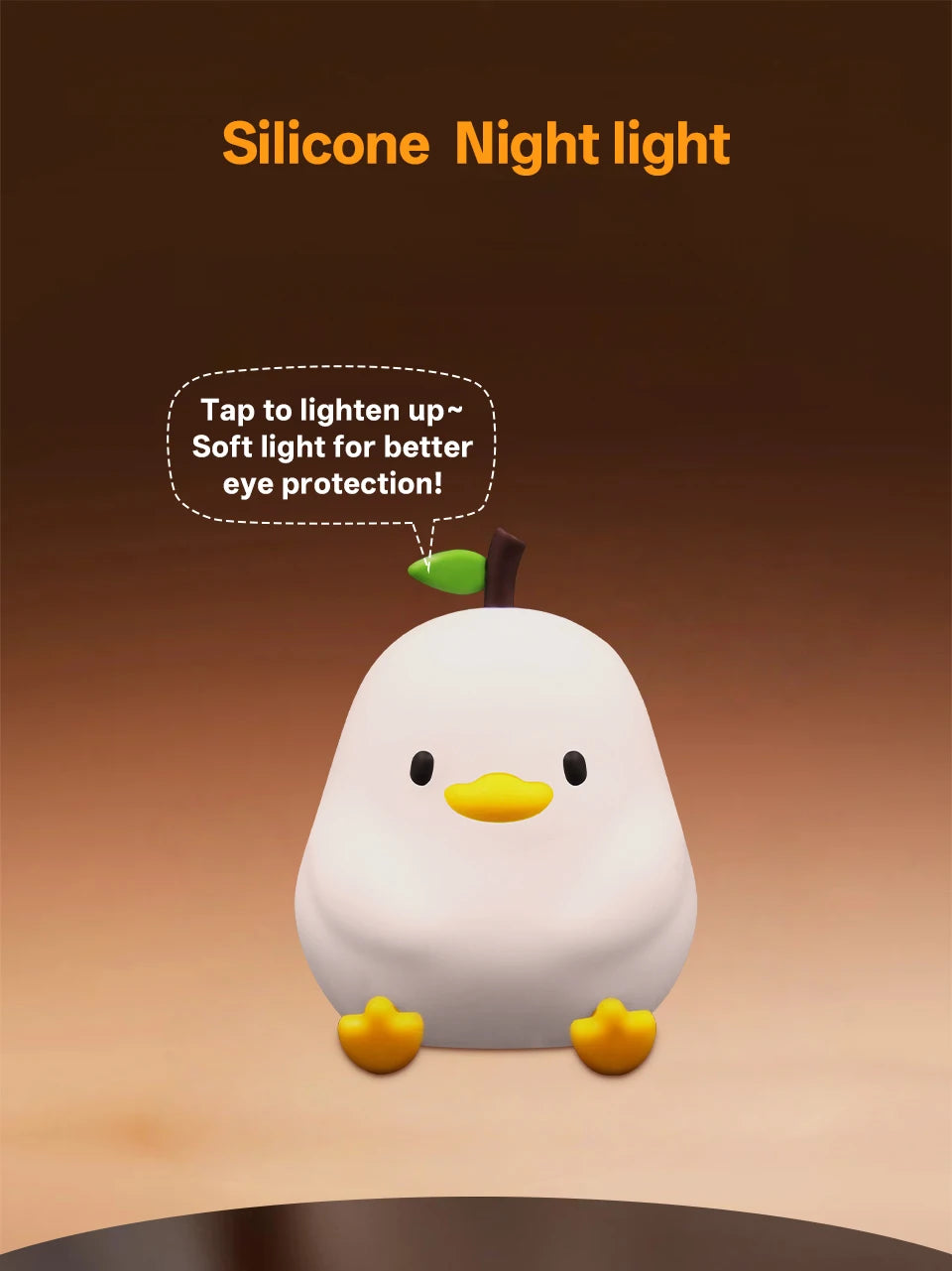 Silicone Duck Touch Light