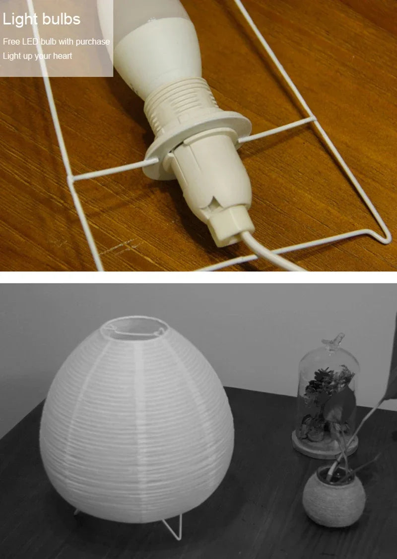 Japanese Rice-Paper Lantern Lamp