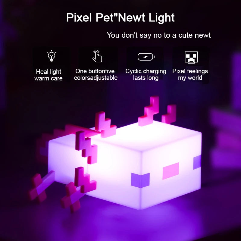 MC Game Salamander Lamp Five Color Toy