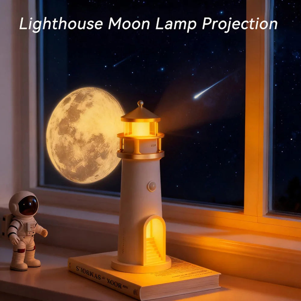 Moon Lighthouse Projection Lamp