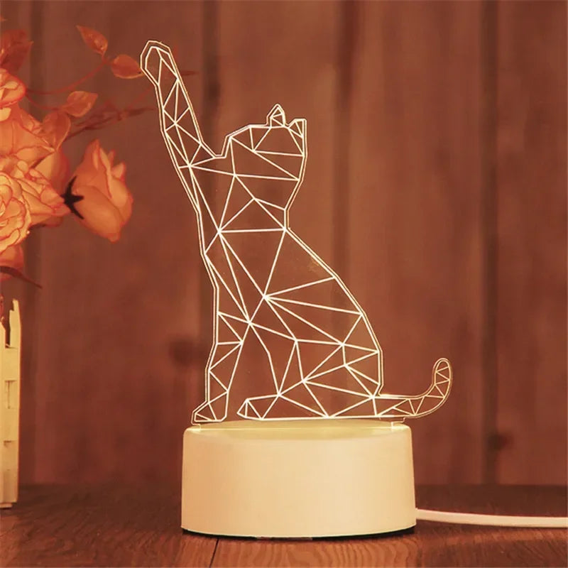 Romantic Heart Acrylic Lamp