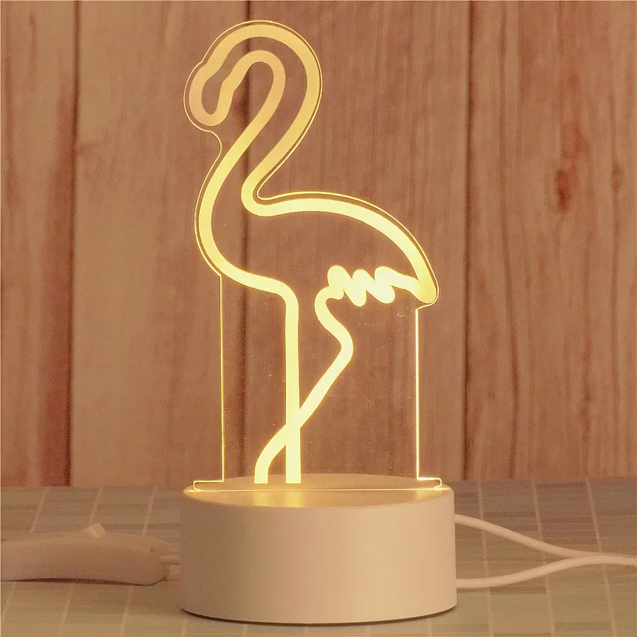Romantic Heart Acrylic Lamp