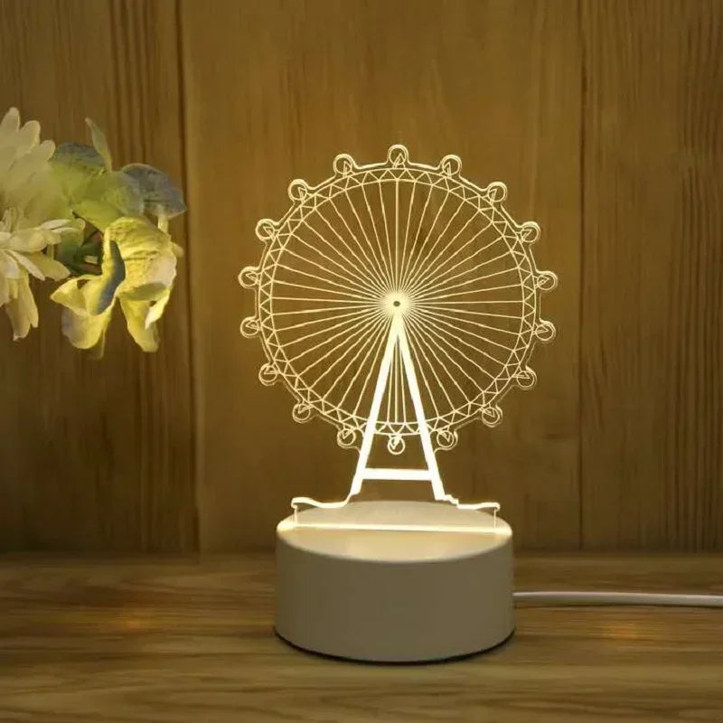 Romantic Heart Acrylic Lamp