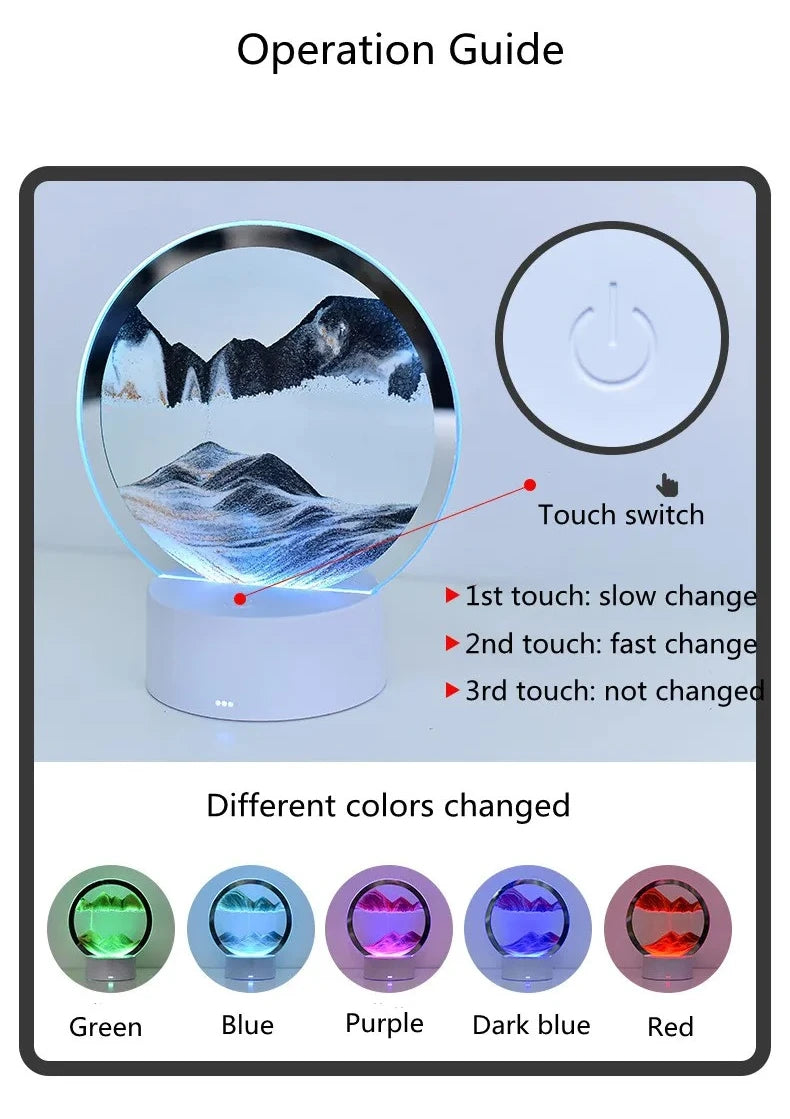 Flowing Sand Art Lamp