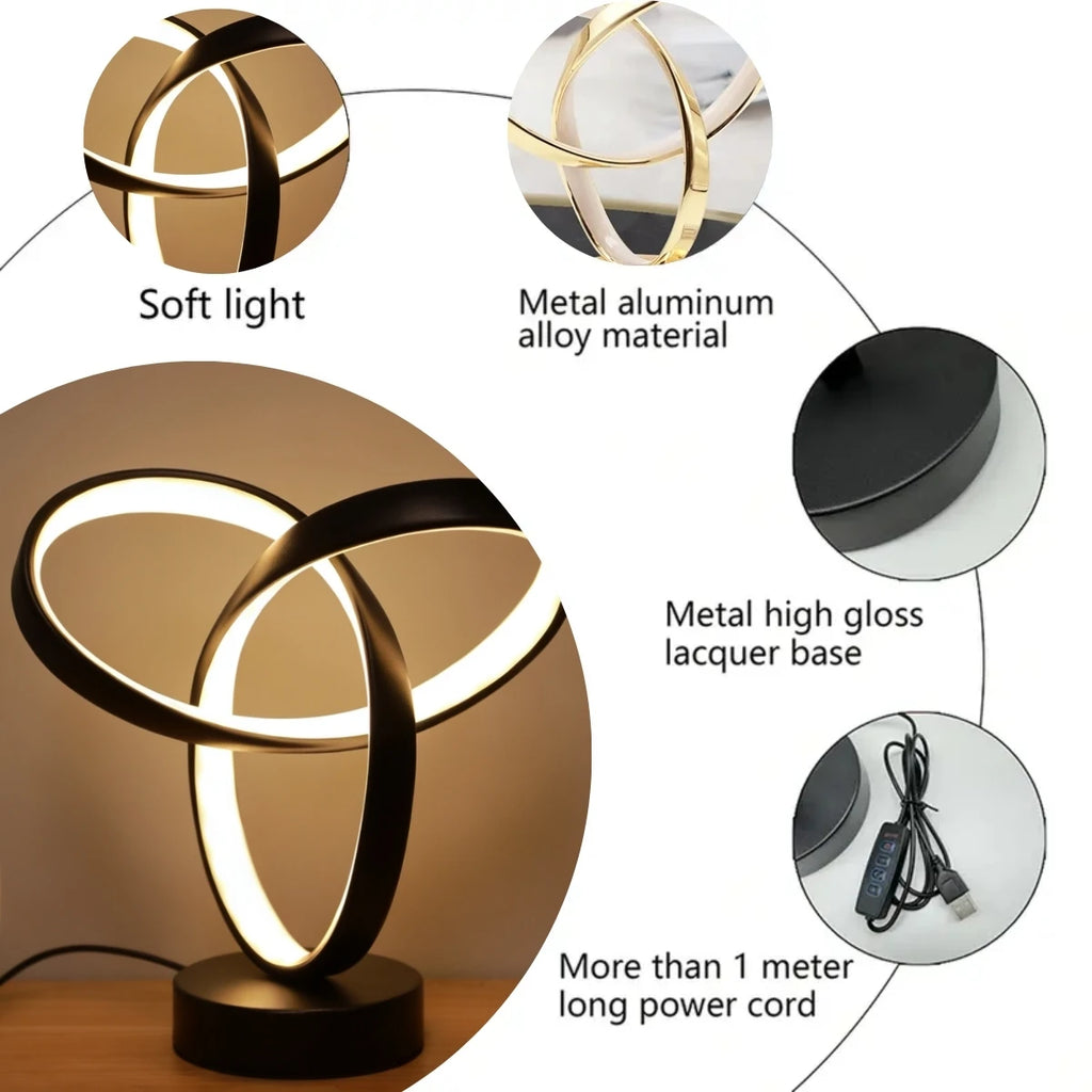 Tri-Colour Modern Art Desk Lamp