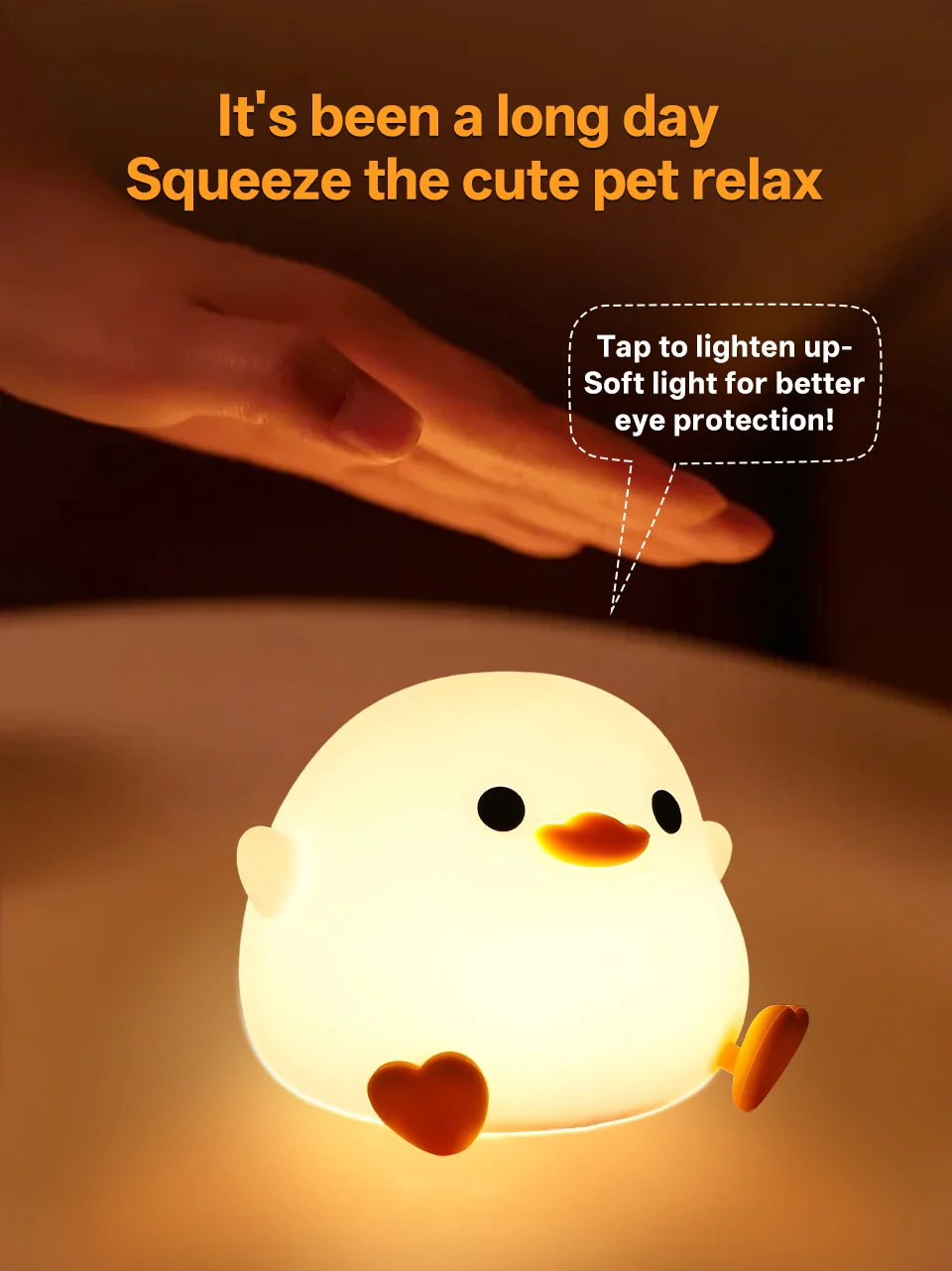 Silicone Duck Touch Light
