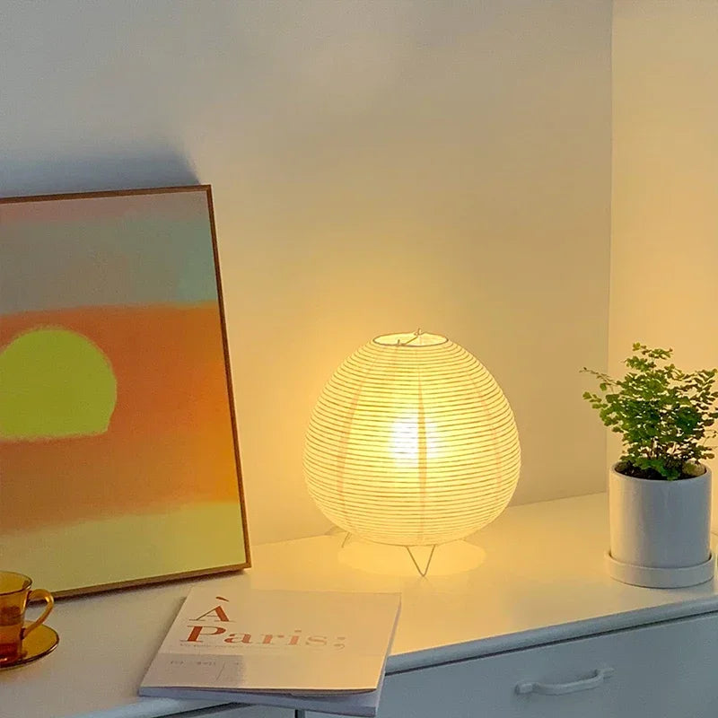 Japanese Rice-Paper Lantern Lamp